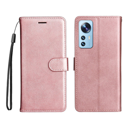 Anymob Xiaomi Redmi Case Red Luxury Solid Color Leather Wallet Flip Phone Cover Protection-Mobile Phone Cases-PEROZ Accessories