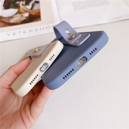 Anymob iPhone White Wrist Strap Love Heart Phone Case Shockproof Soft Cover-Mobile Phone Cases-PEROZ Accessories