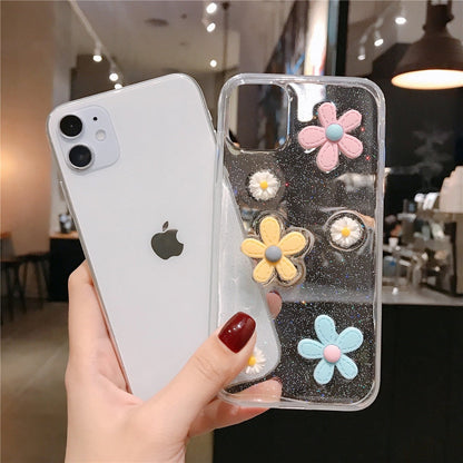 Anymob iPhone Pink 3D Flower Case Soft Silicone Shockproof Cover-Mobile Phone Cases-PEROZ Accessories