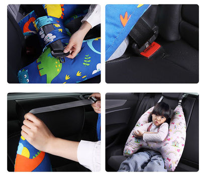 Anypack Car Travel Pillow UShape Unicorn and Rainbow Pattern Children Travel Pillow Cushion for Car Seat, Safety Neck Pillow for Kids-Neck Pillow-PEROZ Accessories