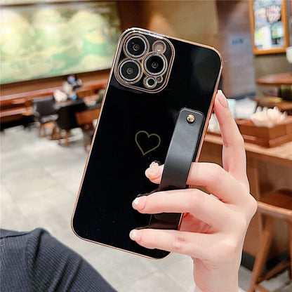 Anymob iPhone Case Gummy Black Universal Heart Space Holder Phone Cover-Mobile Phone Cases-PEROZ Accessories
