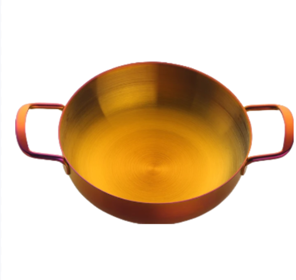 Anygleam Stock Pot 2pcs Rainbow no.3-S-L Stainless Steel HotPot Without Lid Single-Layer Cooking Soup Noodle Sea Food Home Kitchen Restaurant Tools-Pots-PEROZ Accessories