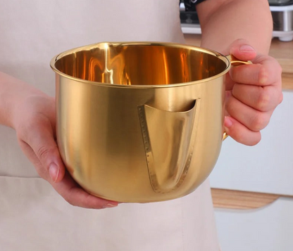 Anygleam Cookware Pot 1000ML Silver Cooking Soup Oil Flter Stainless Steel Gravy Oil Water Fat Golden Separator Bowl Kitchen Tools-Pots-PEROZ Accessories