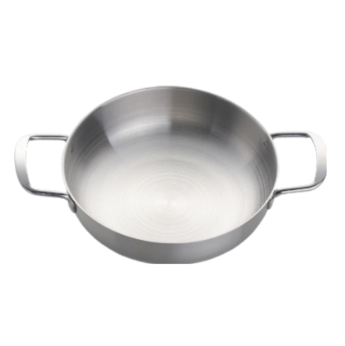 Anygleam Stock Pot Silver-S Stainless Steel HotPot Without Lid Single-Layer Cooking Soup Noodle Sea Food Home Kitchen Restaurant Tools-Pots-PEROZ Accessories