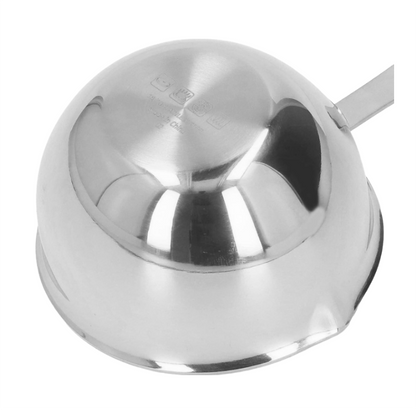 Anygleam Cookware Pouring Pots 2pcs Silver Mini Sauce Heating Stainless Steel Kitchen Chocolate Pot Butter Milk Drip Pot Small With Handle-Pots-PEROZ Accessories