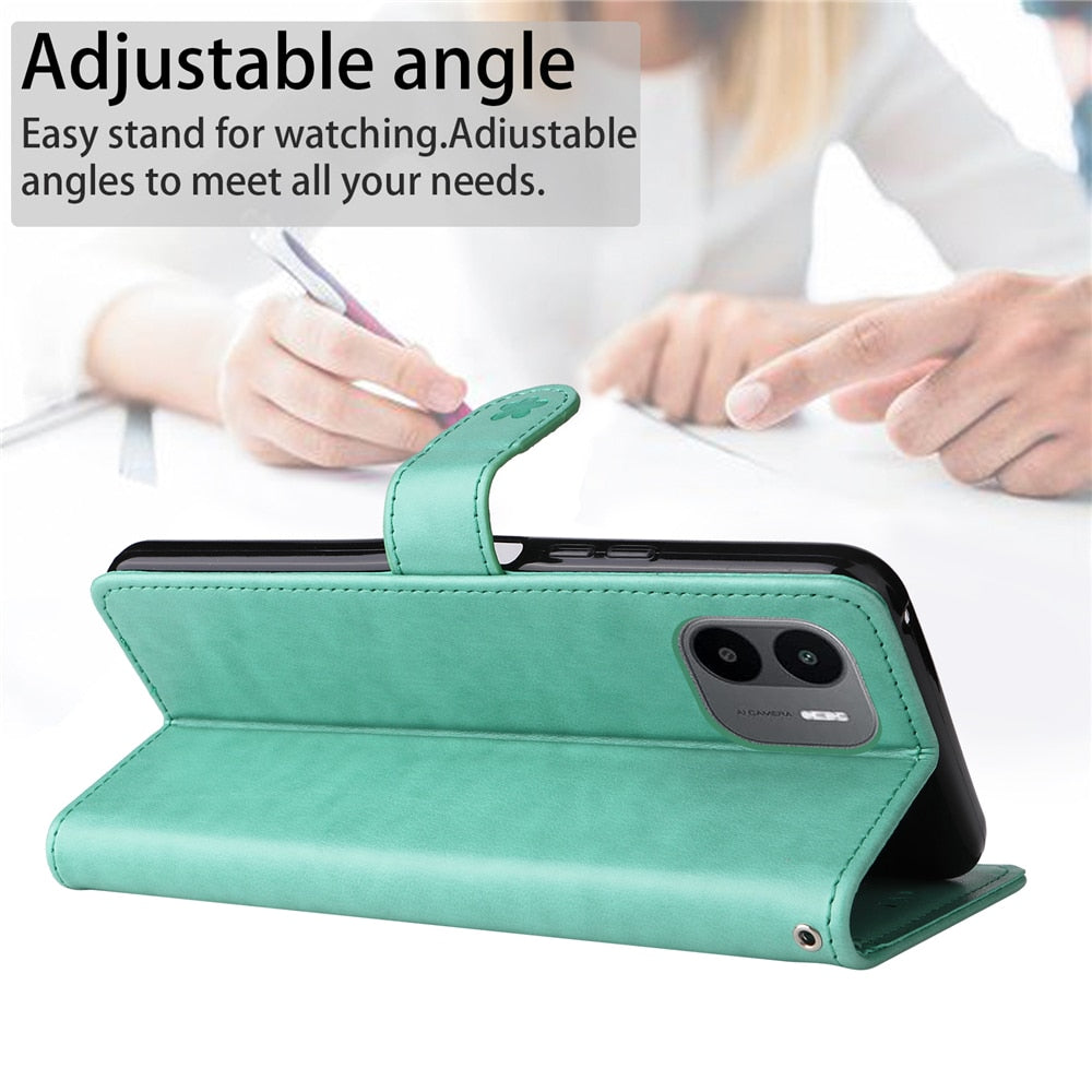 Anymob Xiaomi Redmi Case Purple Wallet Leather Flip For Funda Phone Cover Protection-Mobile Phone Cases-PEROZ Accessories