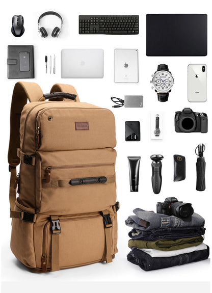 Anypack Backpack Black Outdoor Sports Bag Military Tactical Backpack Hiking Camping Waterproof Wear-Resisting Nylon Rucksack 80L Capacity-Backpacks-PEROZ Accessories