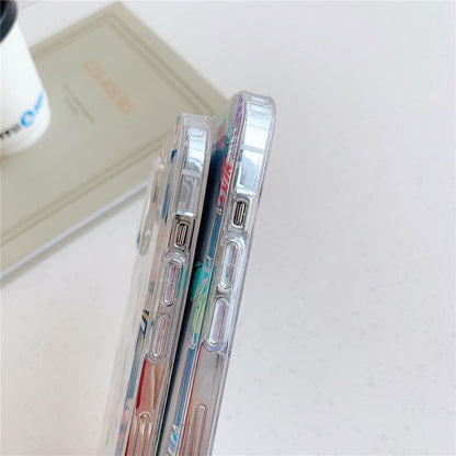 Anymob iPhone Pink Daisy Phone Case Transparent Shockproof Protective Cases Cover-Mobile Phone Cases-PEROZ Accessories