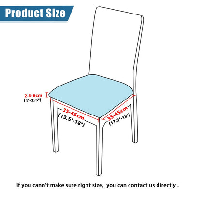 Anyhouz Chair Cover Multicolor Diagonal Print Stretch Seat Cover for Home Dinning Kitchen Washable Removable-Chair Cover-PEROZ Accessories