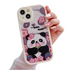 Anymob iPhone Case Shockproof Pink Cute Panda Phone Case Silicone Lens Protective Shockproof Cover-Mobile Phone Cases-PEROZ Accessories