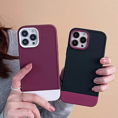 Anymob iPhone Black And Orange Shockproof Armor Matte Phone Case Hard Plastic Bumper Cover-Mobile Phone Cases-PEROZ Accessories