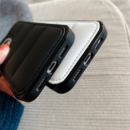 Anymob iPhone White Down Jacket Puffer Phone Case Fashion Soft Fabric Shockproof Bumper Cover-Mobile Phone Cases-PEROZ Accessories