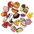 Anykidz Jibbitz Random Food 10pcs Shoe Charm Accessories Jeans Clogs Pendants Designer Ornament for Crocs-Shoe Accessories-PEROZ Accessories