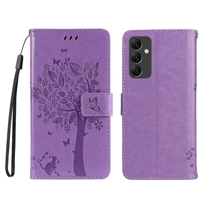 Anymob Samsung Case Orange Butterfly Luxury Wallet Phone Flip Leather Cover With Card Slot Protection-Mobile Phone Cases-PEROZ Accessories