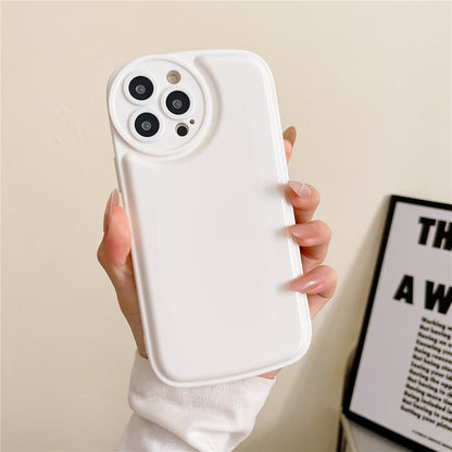 Anymob iPhone Magenta Candy Color Phone Case Round Camera Protection Silicone Cover-Mobile Phone Cases-PEROZ Accessories