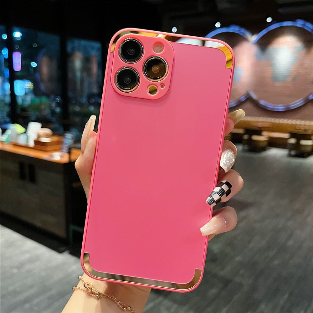 Anymob iPhone Case Purple Candy Color Matte Soft Camera Protection Shockproof Cover-Mobile Phone Cases-PEROZ Accessories
