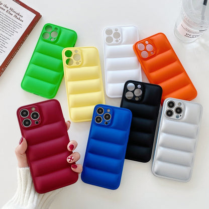 Anymob iPhone Red Fashion Jacket Phone Case Shockproof Soft Silicone Camera Protection Cover-Mobile Phone Cases-PEROZ Accessories