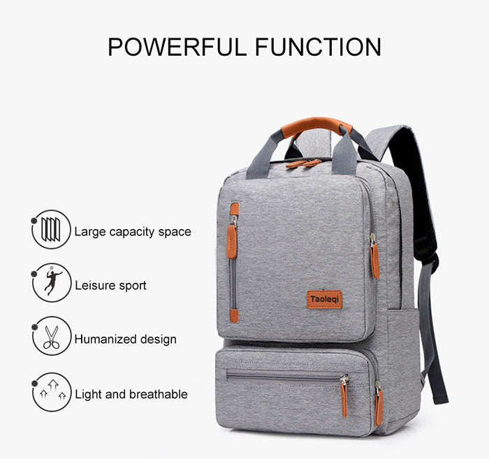 Anypack Backpack Blue Computer Backpack Light 15 inch Laptop Bag 2023 Waterproof Oxford Cloth Anti-theft Travel Backpack-Backpacks-PEROZ Accessories