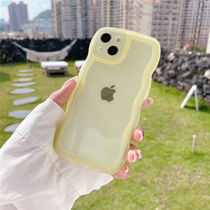 Anymob iPhone White Phone Case Candy Color Bumper Transparent Back Cover-Mobile Phone Cases-PEROZ Accessories