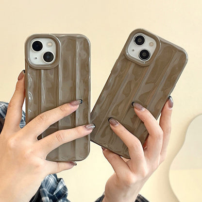 Anymob iPhone Case Brown Water Ripple Design Silicone Cover-Mobile Phone Cases-PEROZ Accessories
