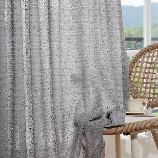 Anyhouz 300cm Curtains Grey Modern Luxury Retro Style Texture for Living Room Bedroom Dining Fashion Decor-Curtains &amp; Drapes-PEROZ Accessories