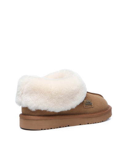 TARRAMARRA Premium Australian Sheepskin Ankle UGG Slipper Unisex Homey-Slippers-PEROZ Accessories