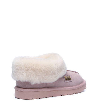 TARRAMARRA Premium Australian Sheepskin Ankle UGG Slipper Unisex Homey-Slippers-PEROZ Accessories