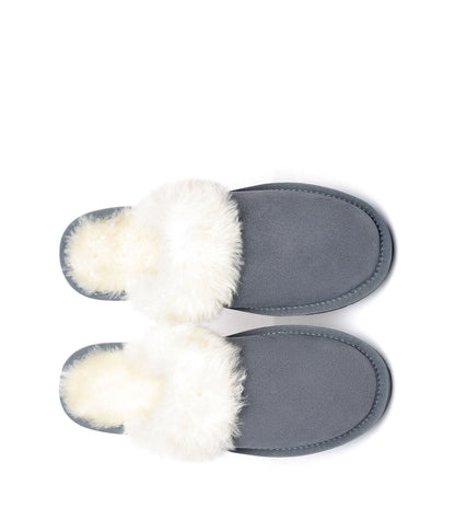 TARRAMARRA Hayley Scuff Unisex Men Women Sheepskin Wool Slippers-Slippers-PEROZ Accessories