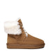 TARRAMARRA Dora Fashion Lace Up Sheepskin Wool Suede Boots-Boots-PEROZ Accessories