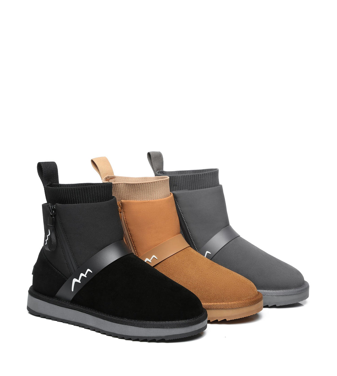 TARRAMARRA Mini Sheepskin Zipper UGG Boots Women Taya-Boots-PEROZ Accessories