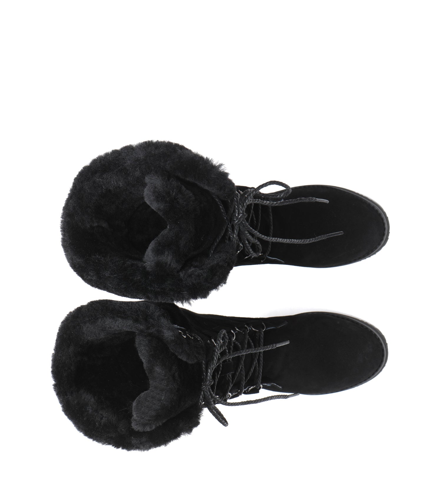 TARRAMARRA Lace Up Mid Calf Fashion Sheepskin Women Boots Becky-Boots-PEROZ Accessories