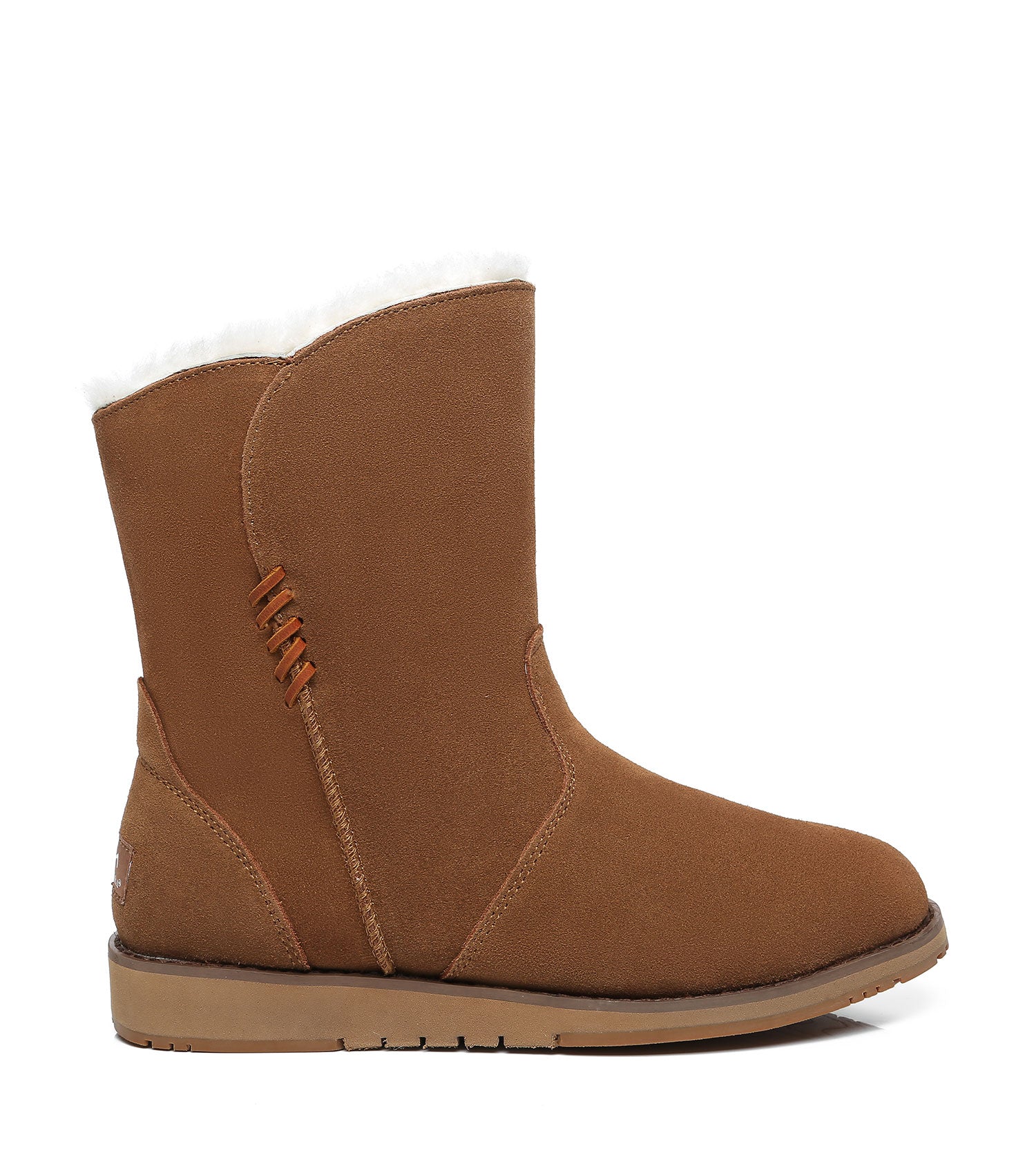 TARRAMARRA Corina UGG Suede Boots Women Water Resistant Mid Calf-Boots-PEROZ Accessories