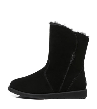 TARRAMARRA Corina UGG Suede Boots Women Water Resistant Mid Calf-Boots-PEROZ Accessories