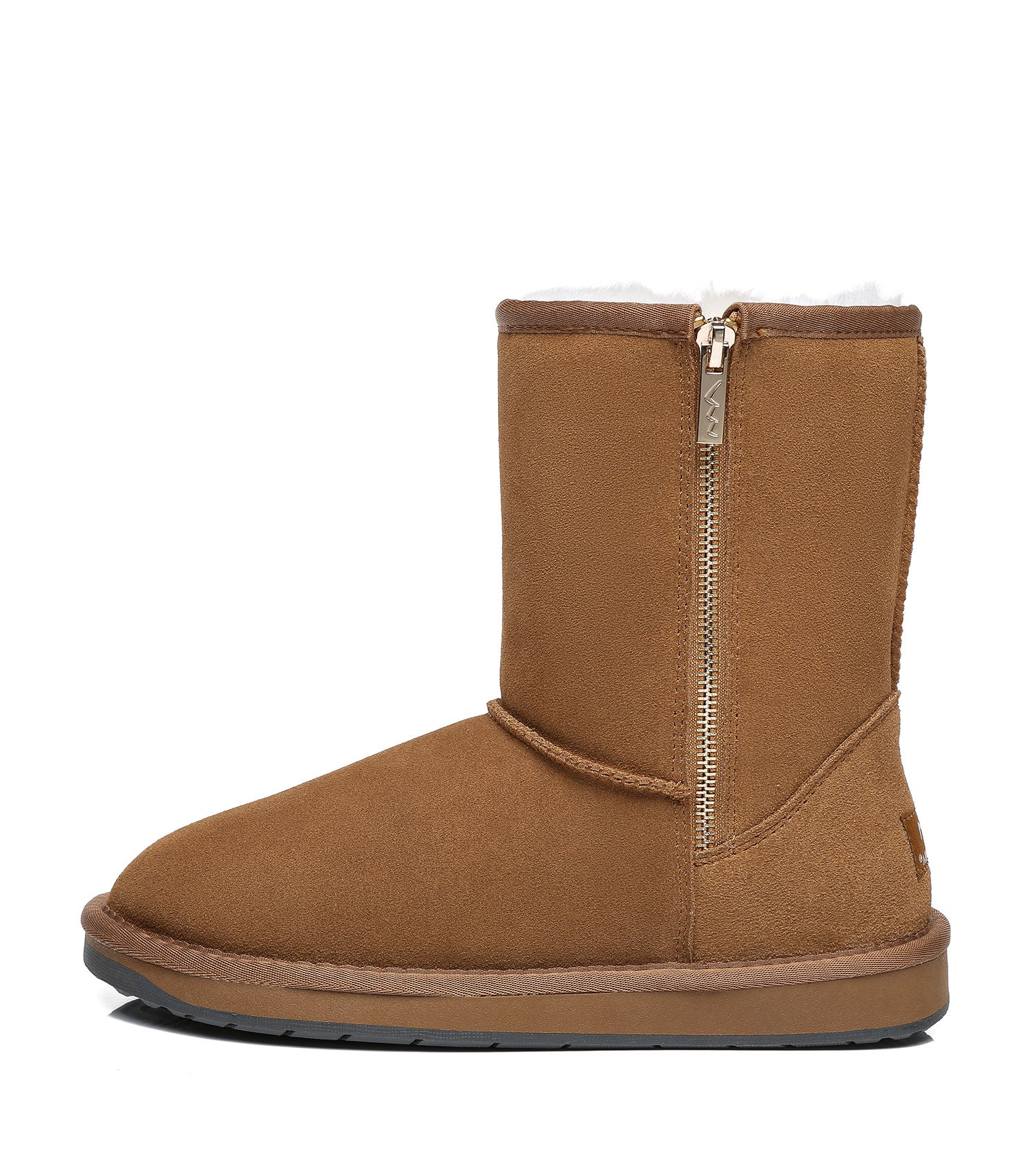 TARRAMARRA UGG Boots Short Zipper Unisex Sheepskin Wool-Boots-PEROZ Accessories
