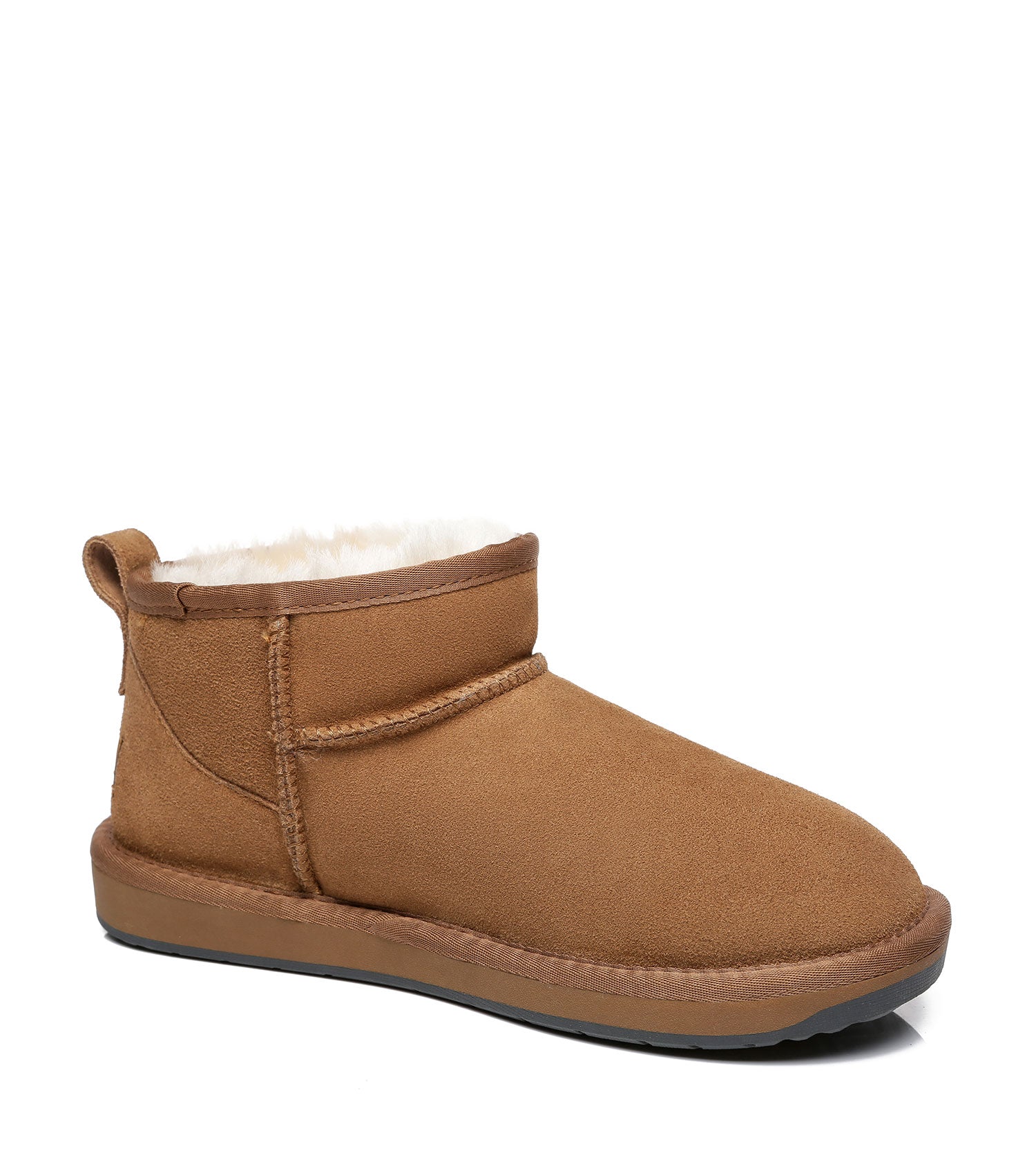 TARRAMARRA Ronnie Women Mini Ugg Boots Double Face Sheepskin Suede Upper-Boots-PEROZ Accessories