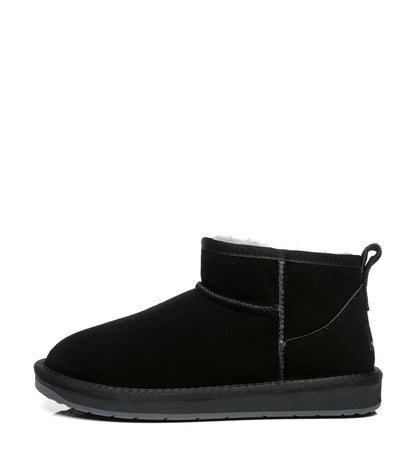 TARRAMARRA Ronnie Women Mini Ugg Boots Double Face Sheepskin Suede Upper-Boots-PEROZ Accessories