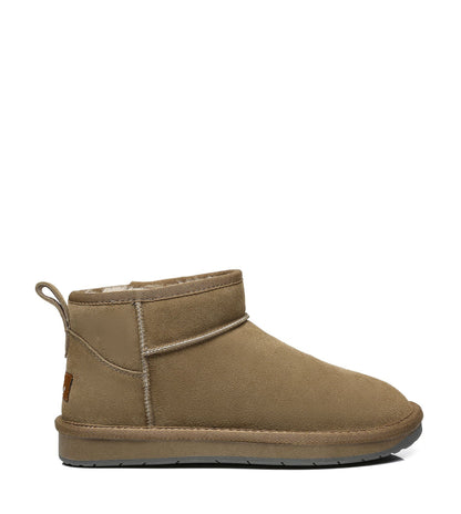 TARRAMARRA Ronnie Women Mini Ugg Boots Double Face Sheepskin Suede Upper-Boots-PEROZ Accessories