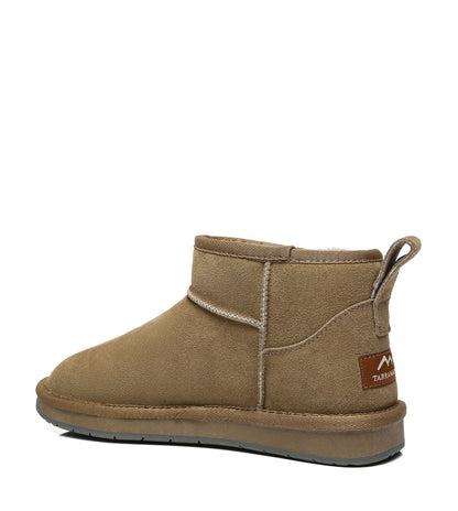 TARRAMARRA Ronnie Women Mini Ugg Boots Double Face Sheepskin Suede Upper-Boots-PEROZ Accessories