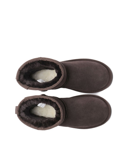 TARRAMARRA Sheepskin Wool Mini Classic Plus Ankle UGG Boots-Boots-PEROZ Accessories