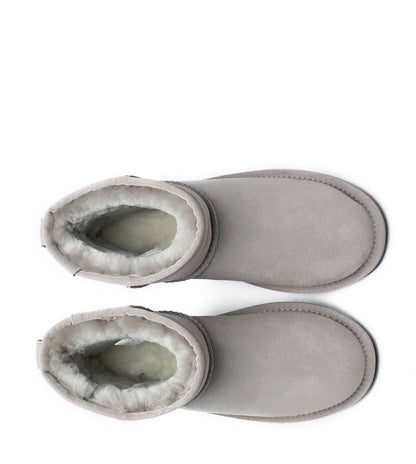 TARRAMARRA Sheepskin Wool Mini Classic Plus Ankle UGG Boots-Boots-PEROZ Accessories