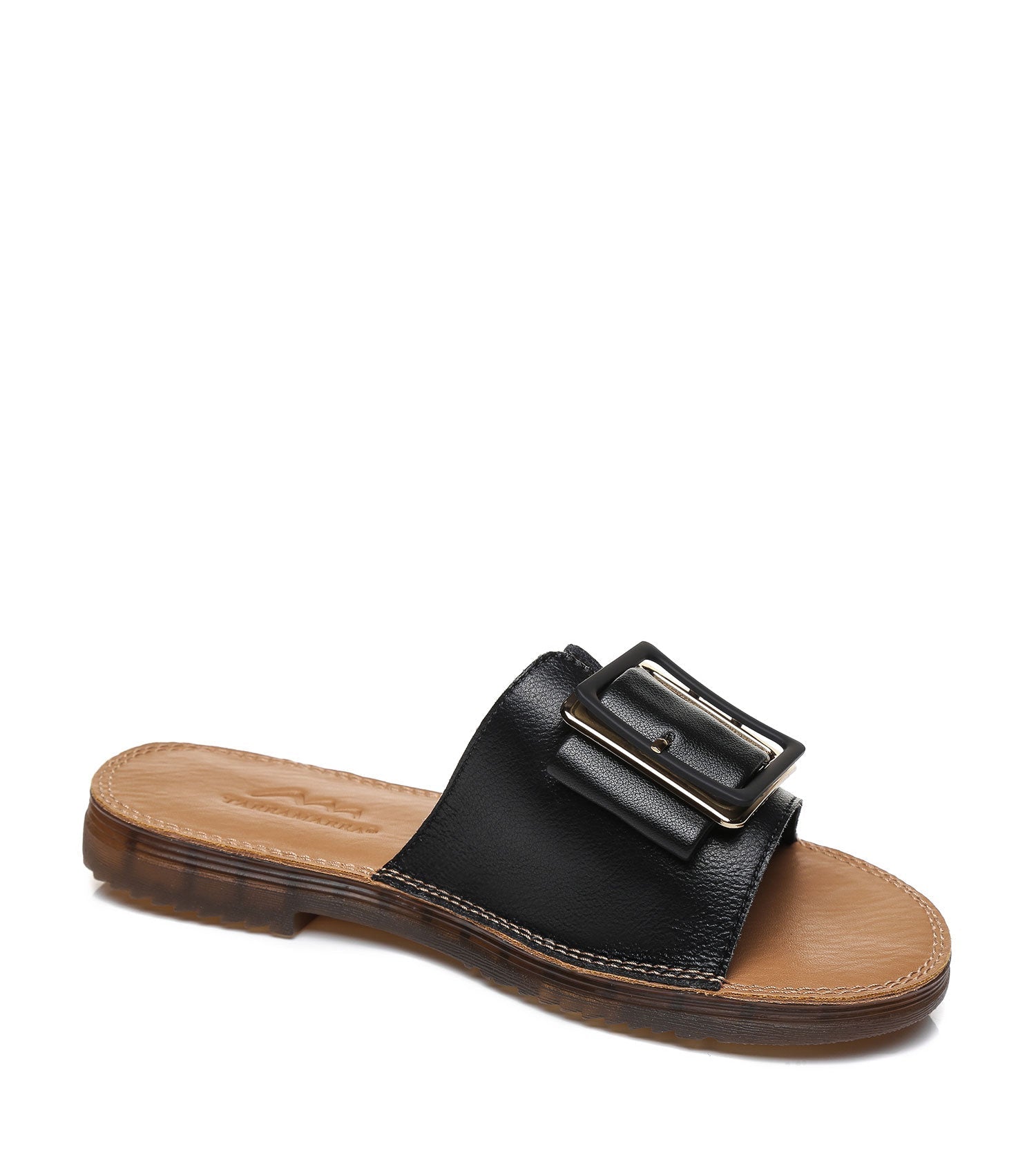 TARRAMARRA Women Buckle Top Ultra Soft Slides Bera-Slides-PEROZ Accessories
