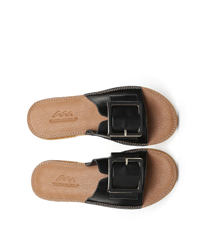 TARRAMARRA Women Buckle Top Ultra Soft Slides Bera-Slides-PEROZ Accessories