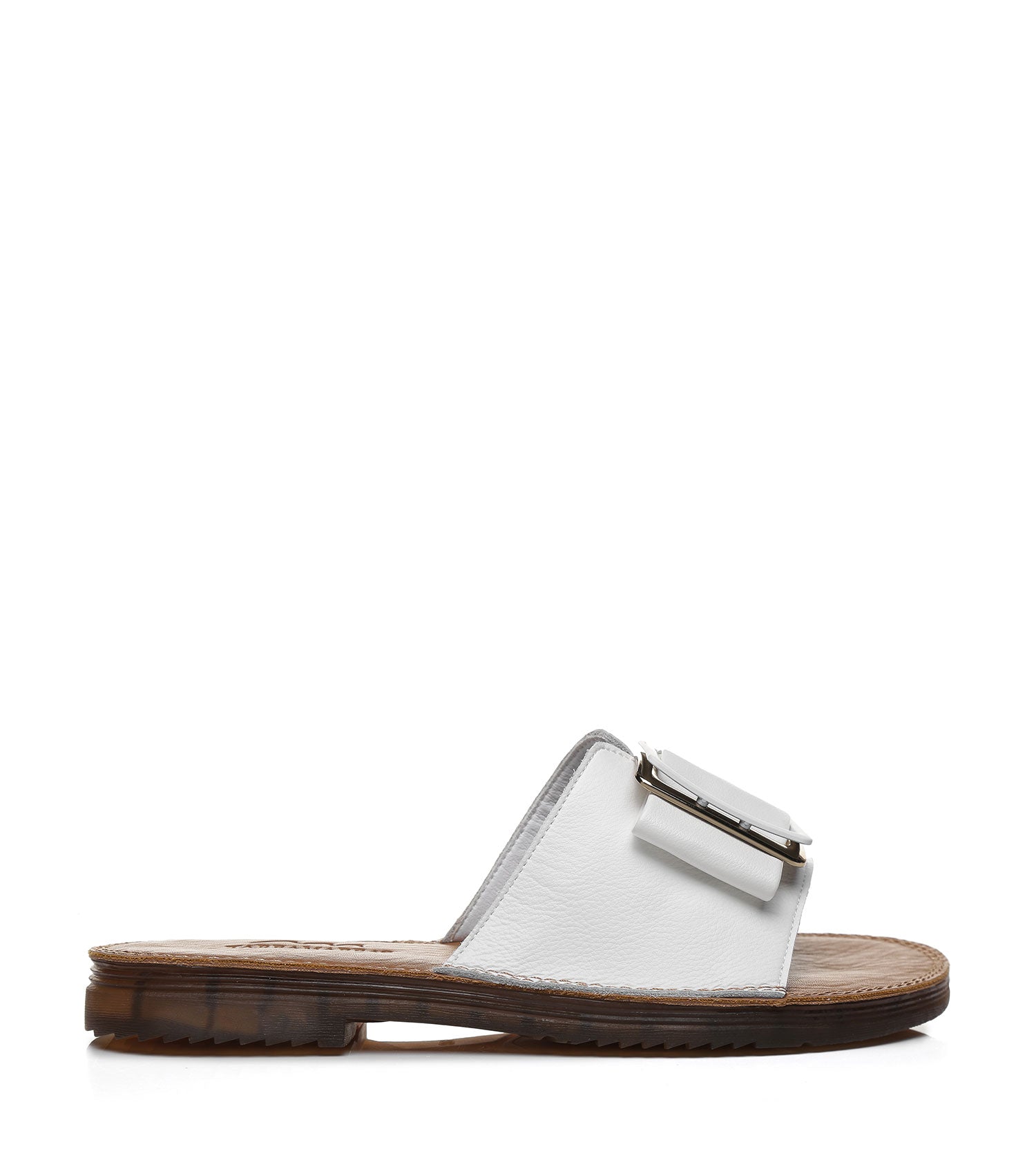 TARRAMARRA Women Buckle Top Ultra Soft Slides Bera-Slides-PEROZ Accessories