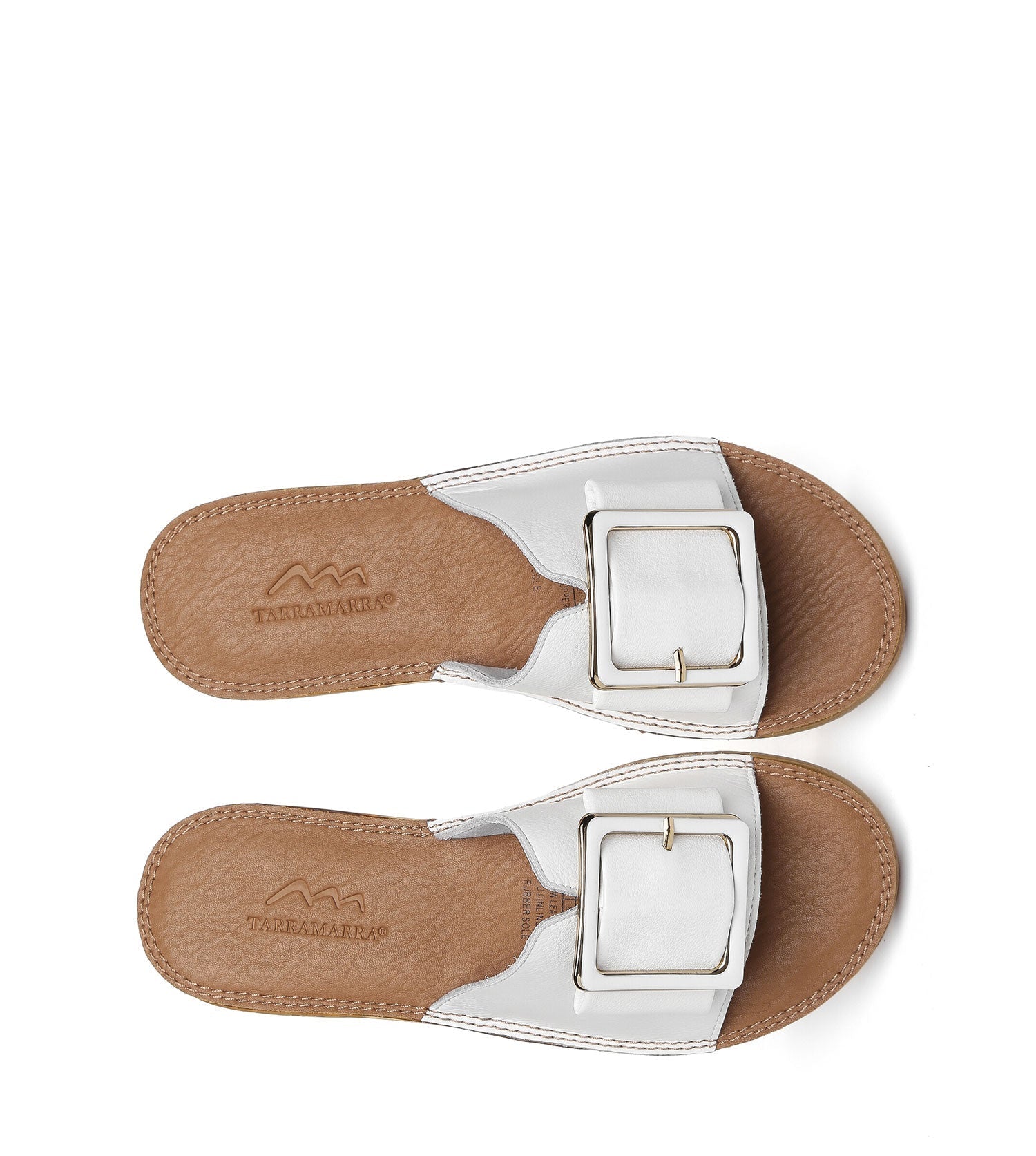 TARRAMARRA Women Buckle Top Ultra Soft Slides Bera-Slides-PEROZ Accessories