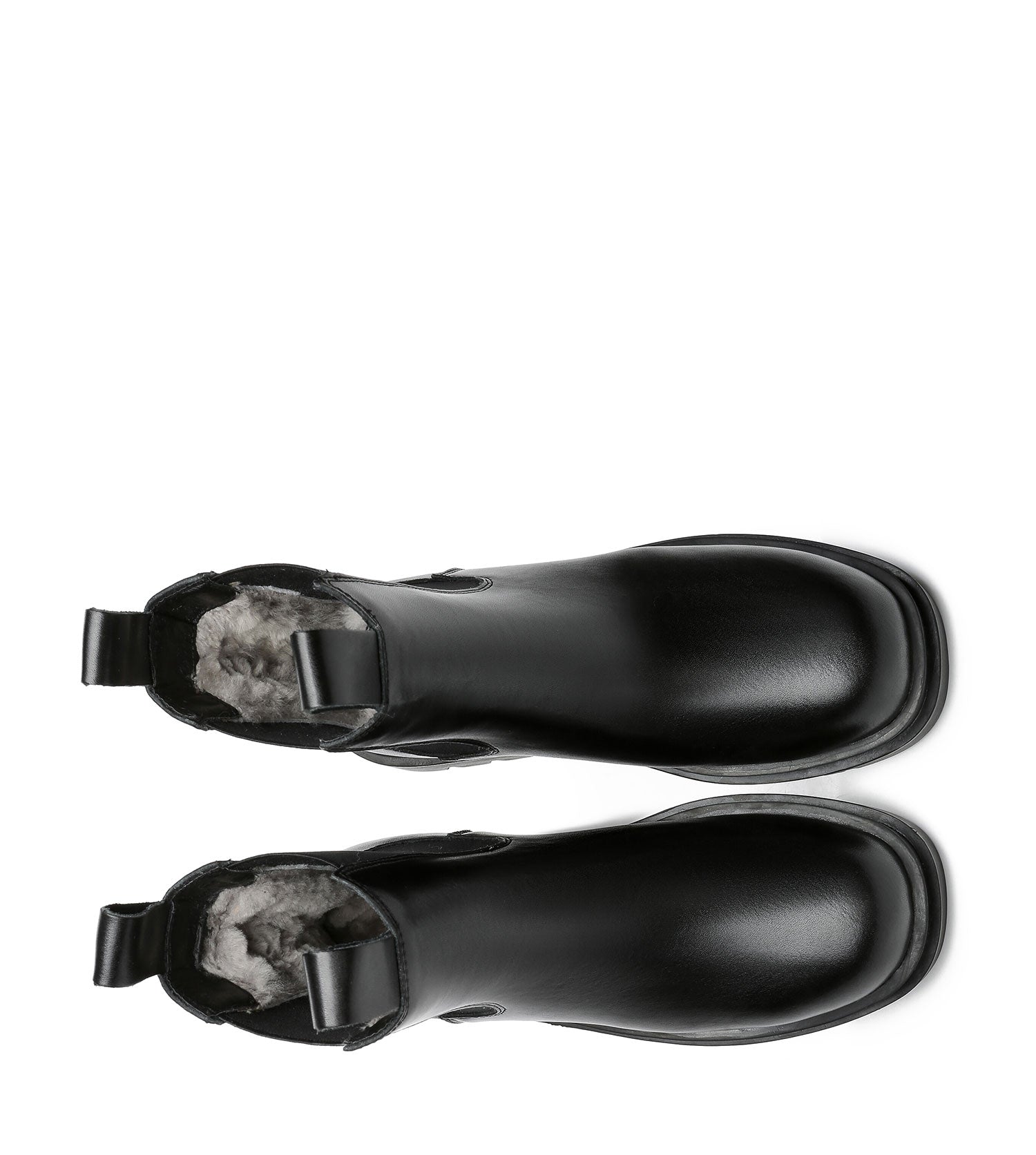 TARRAMARRA Vaneta Women Black Boots Sheepskin Wool Lining-Boots-PEROZ Accessories