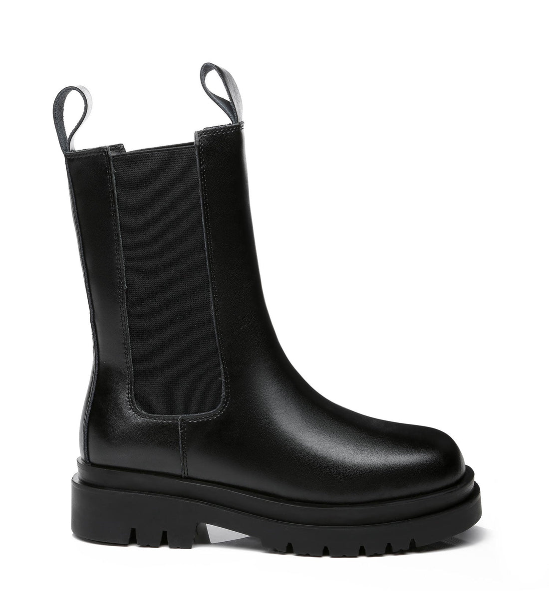 TARRAMARRA Sherlyn Women Black Ankle Boots Block Heel Sheepskin Wool Lining-Boots-PEROZ Accessories