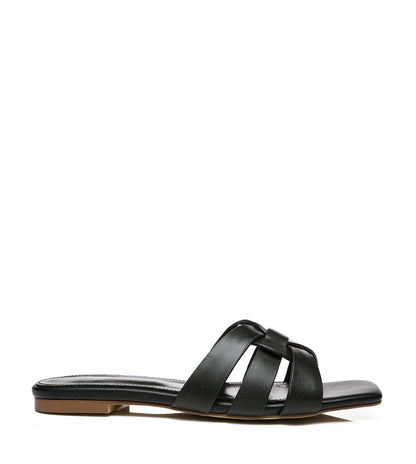 TARRAMARRA Leather Woven Flat Slides Women Jennifer-Slides-PEROZ Accessories