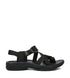 TARRAMARRA Strappy Flat Black Sandals Women Lucianna With Toe Loop-Sandals-PEROZ Accessories