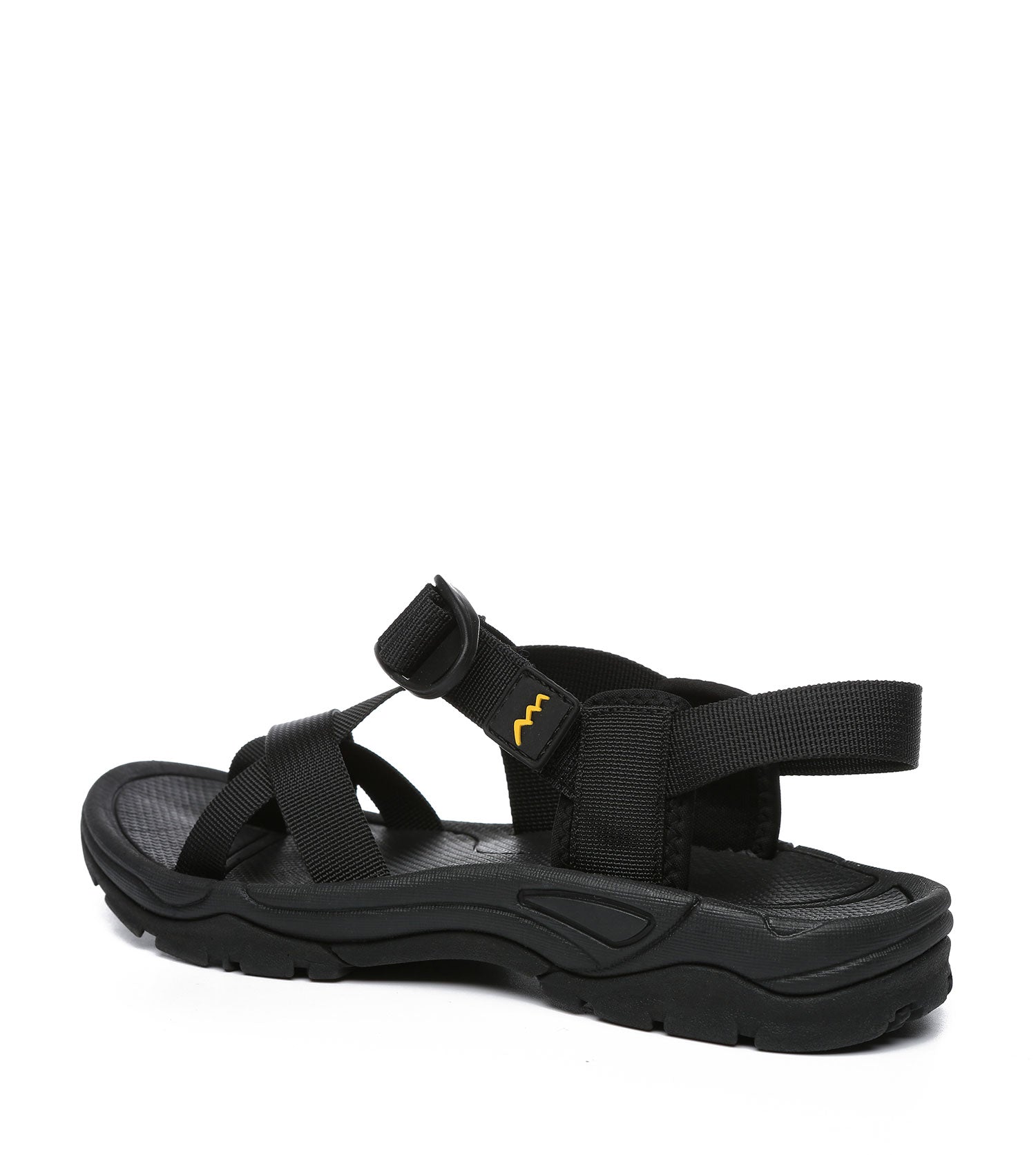 TARRAMARRA Strappy Flat Black Sandals Women Lucianna With Toe Loop-Sandals-PEROZ Accessories