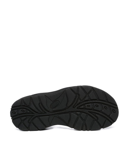 TARRAMARRA Strappy Flat Black Sandals Women Lucianna With Toe Loop-Sandals-PEROZ Accessories